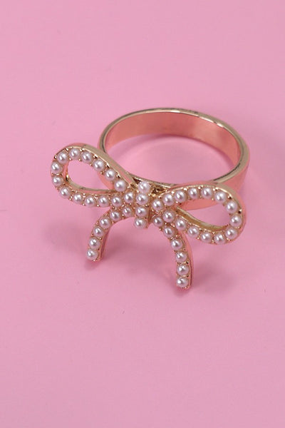 Pearl Bow Ring