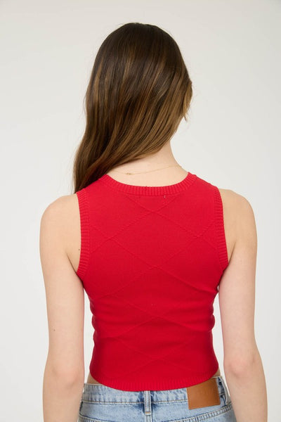 Heart Flutters Bow Sweater Top