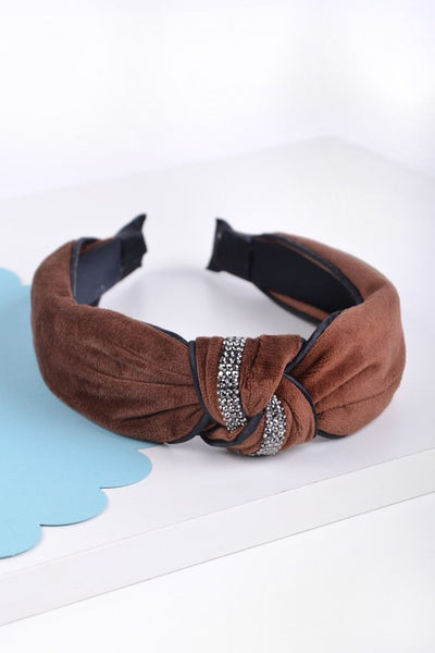 Velvet Knotted Head Band