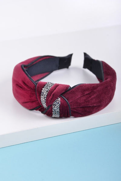Velvet Knotted Head Band