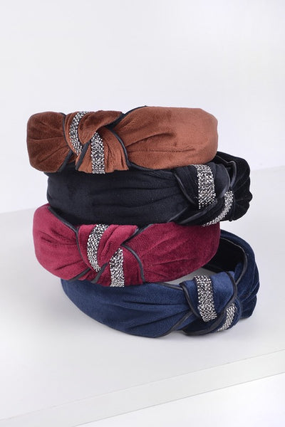Velvet Knotted Head Band
