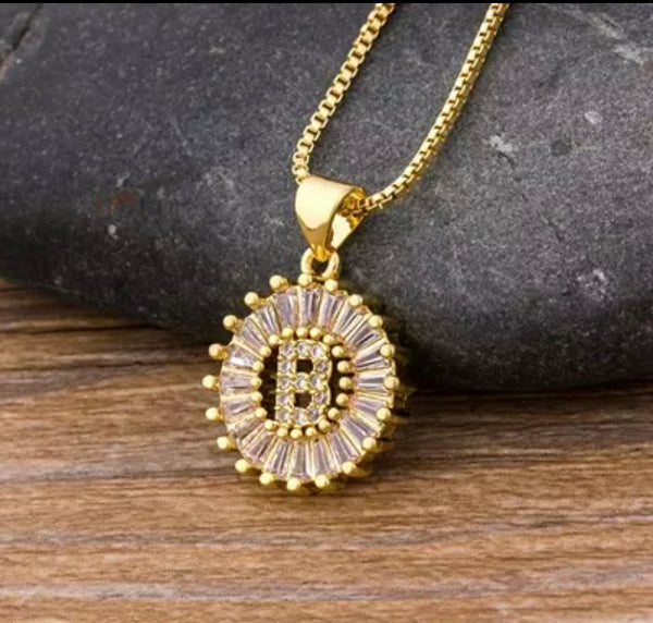 Small Initial Necklace