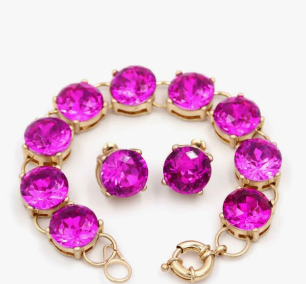 Glass Stud Earrings