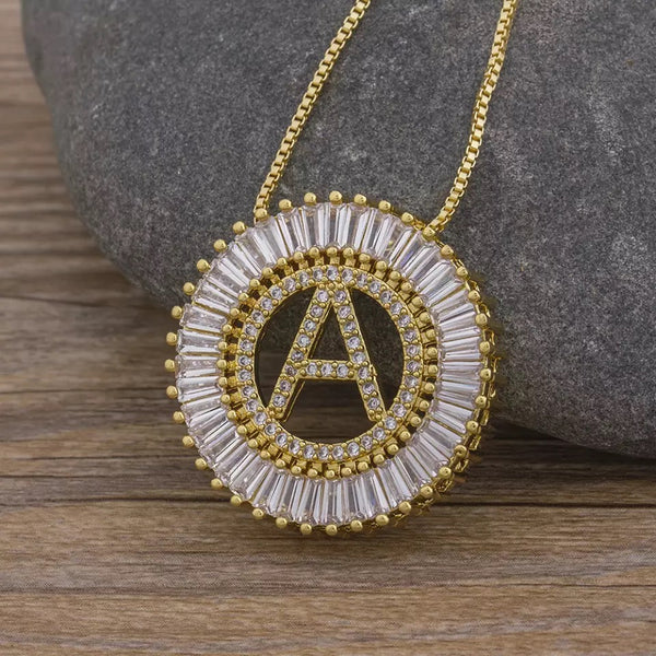 Large Initial Necklace