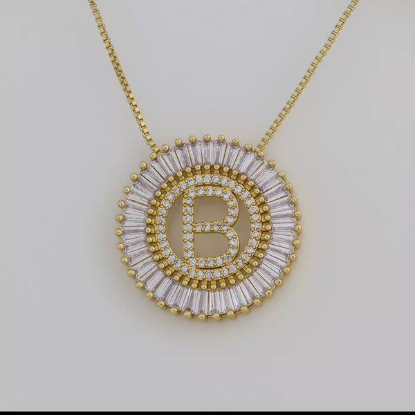 Large Initial Necklace