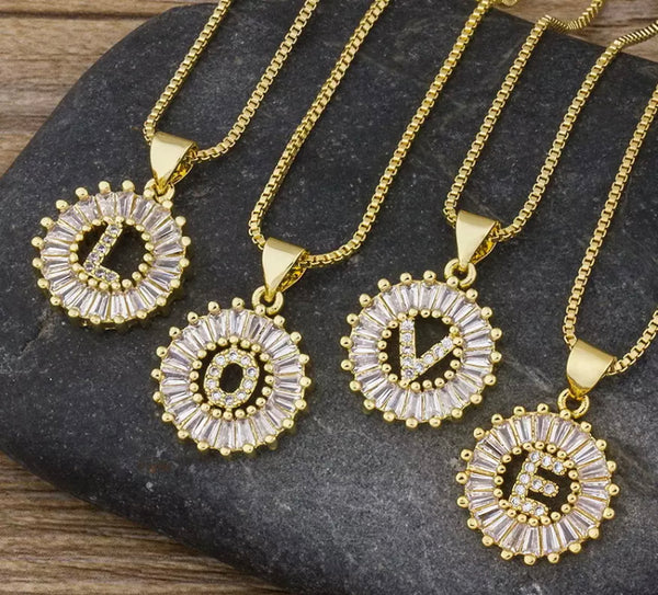 Small Initial Necklace