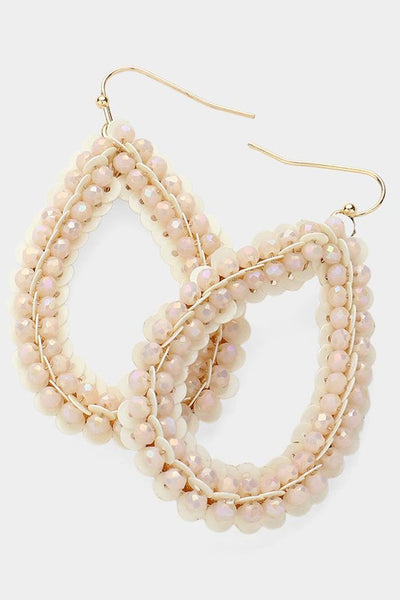 Sequin Faceted Beaded Earrings