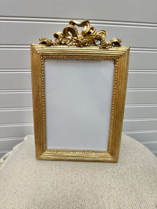 Antique Floral Bow Frame