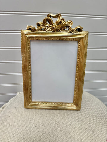 Antique Floral Bow Frame