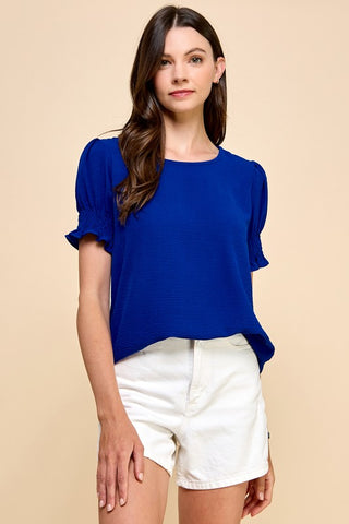 American Girl Smocked Top