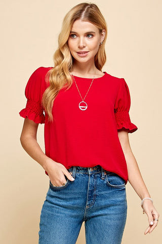 American Girl Smocked Top
