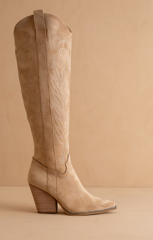 The Bronco Embroidered CowgirlBoots
