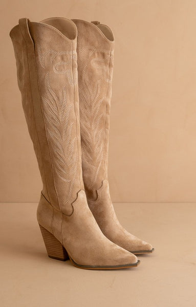 The Bronco Embroidered CowgirlBoots
