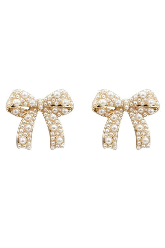 Pearl Bow Studs