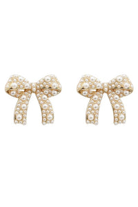 Pearl Bow Studs