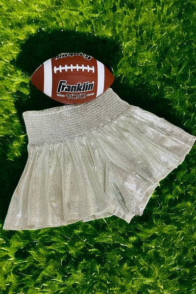 Stand Out Metallic Smocked Shorts