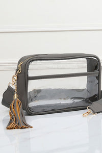 Outlined Clear Crossbody Purse