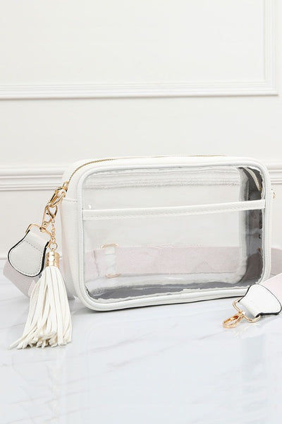 Outlined Clear Crossbody Purse