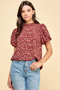 Harvest Cheer Floral Printed Top