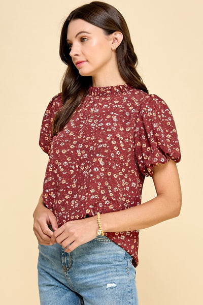 Harvest Cheer Floral Printed Top