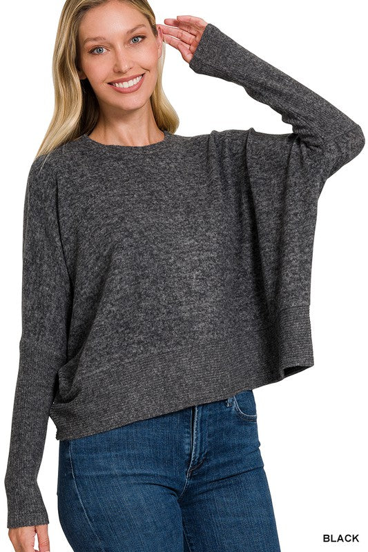 For The Comfort Dolman Sleeve Sweater