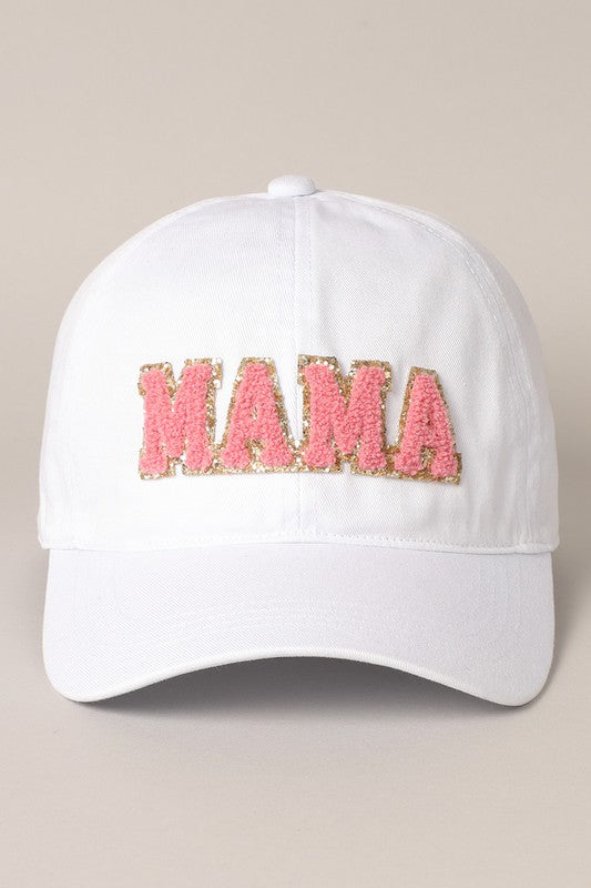 MAMA Chenille Letter Patch Baseball Cap