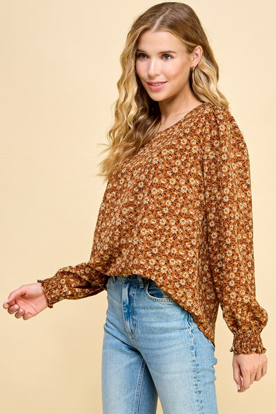 Cabin Cutie Floral Printed Top