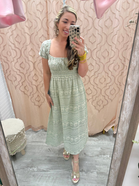 Dockside Dreams Embroidered Maxi Dress