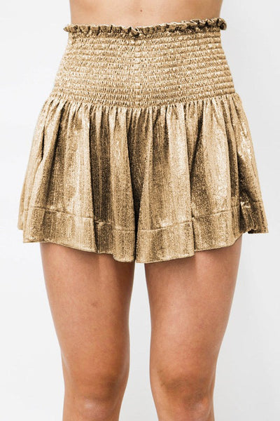 All That Elastic Shimmer Shorts