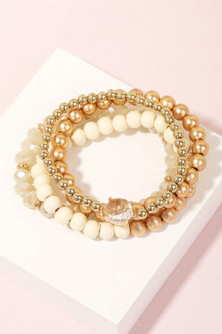 Assorted Beaded Style Bracelet Set