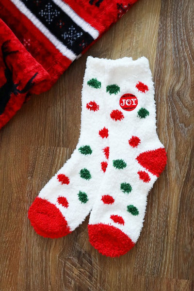 Christmas Pattern Fuzzy Socks