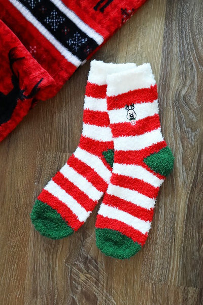 Christmas Pattern Fuzzy Socks