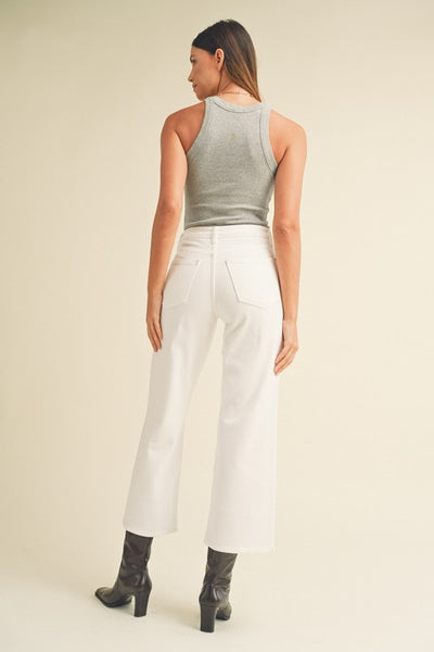 Just USA White Wide Leg Jeans