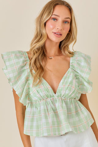 French Market Babydoll Top