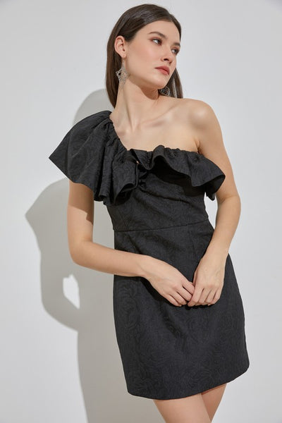 Breathless Beauty One Shoulder Dress