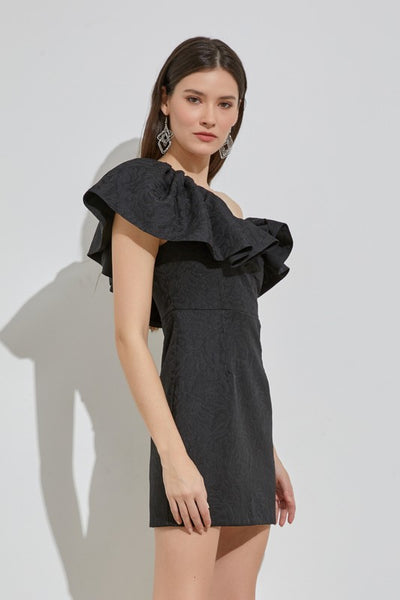 Breathless Beauty One Shoulder Dress