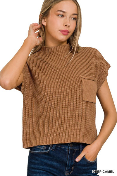 Sunday Charm Cropped Sweater Top