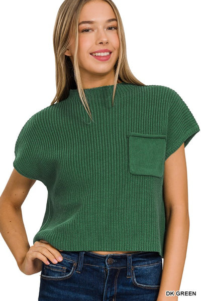 Sunday Charm Cropped Sweater Top