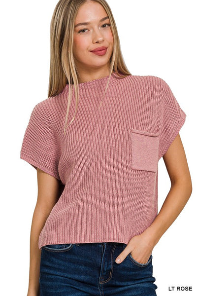 Sunday Charm Cropped Sweater Top