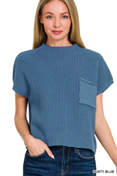 Sunday Charm Cropped Sweater Top