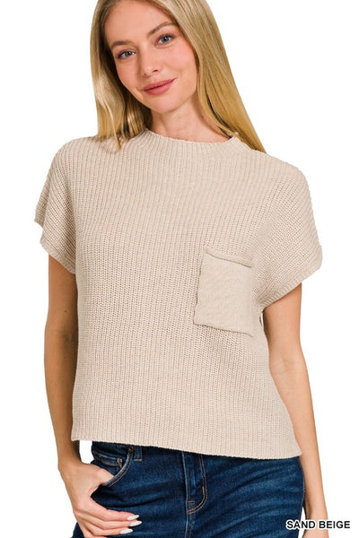 Sunday Charm Cropped Sweater Top