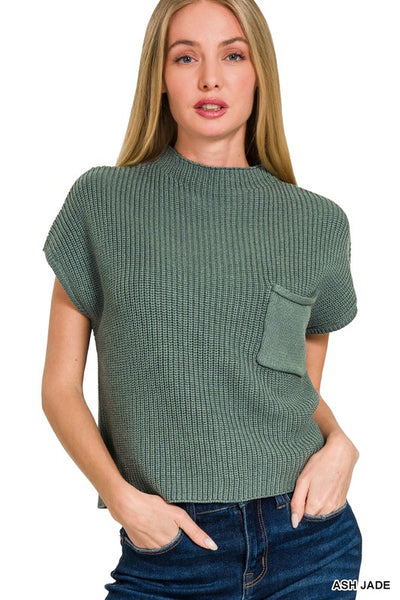 Sunday Charm Cropped Sweater Top