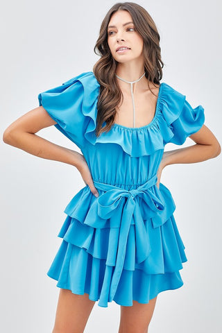 Love Poem Ruffle Dress