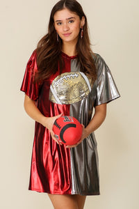 "Game Day Glam" Metallic Dress