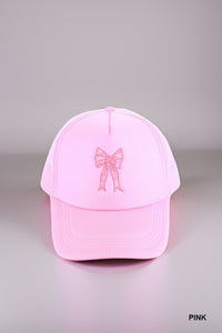 Coquette Ribbon Bow Trucker Hat