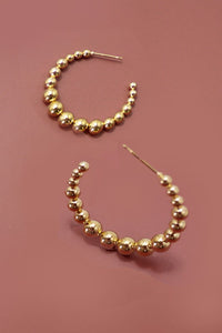 Ball Hoop Earrings