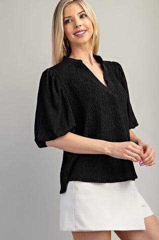 Sweet Serenity Puff Sleeve Top