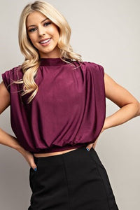 Downtown Nights Mock Neck Top