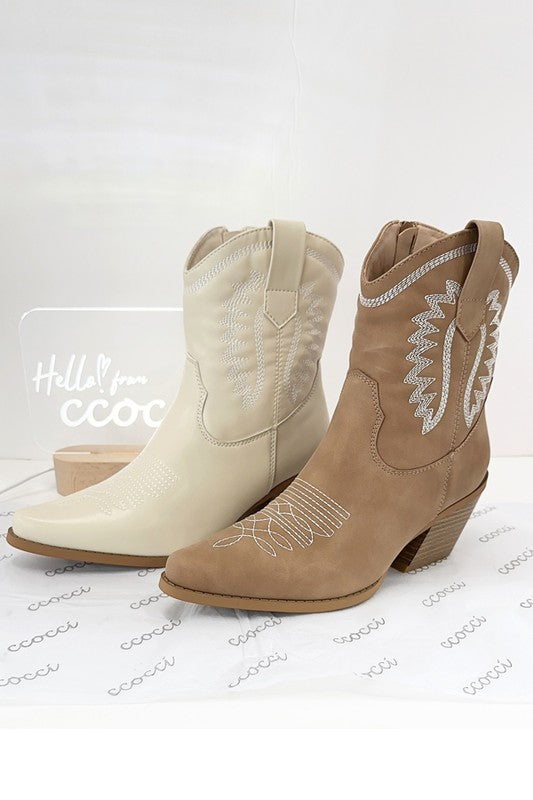 The Creek Western Ankle Booties