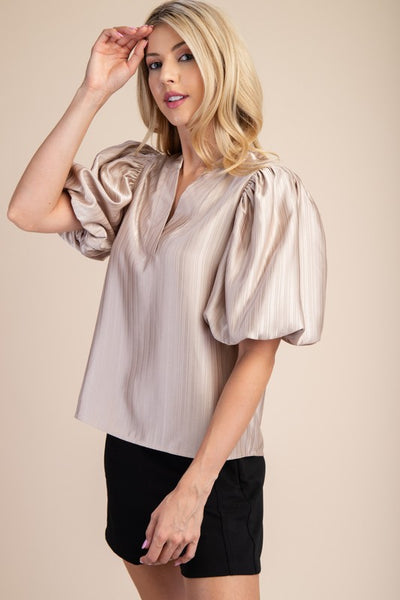 Upstate Chic Puff Sleeve Top